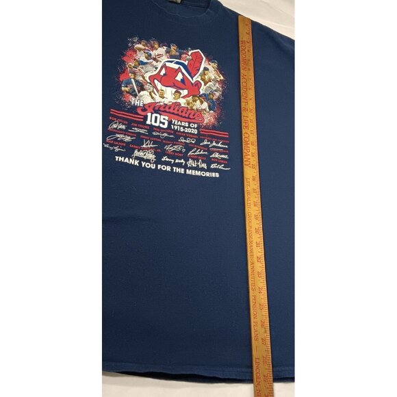 Cleveland Indians T Shirt 2XL 105 Years of Baseball Memories 2020 Wahoo MLB - Picture 5 of 9